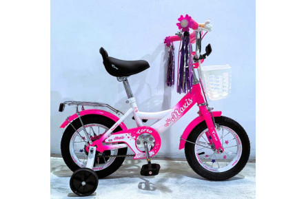 Велосипед 12" дюймів 2-х колісний "CORSO" MAXIS MX-67041 (1) ручне гальмо, дзвіночок, сидіння з ручкою, додаткові колеса, ЗІБРАНИЙ НА 75 у коробці