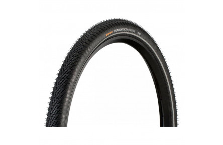 Покришка Continental Top CONTACT II Winter Premium, 26"x1.90, 50-559, чорна, складана, світловідбивна, Vectran Breaker, 610гр.