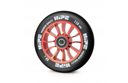 Колесо для трюкового самоката Hipe H01 110мм, red/black