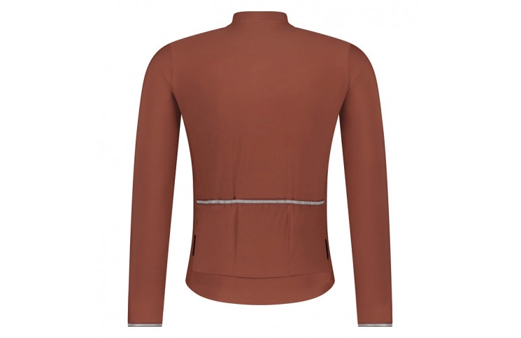 Велоджерсі Shimano Stile long sleeves утеплене, коричневе, розм.M