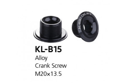 Болт лівого шатуна Kenli KL-B15, алюміній, M20x13,5 (Hollowtech)