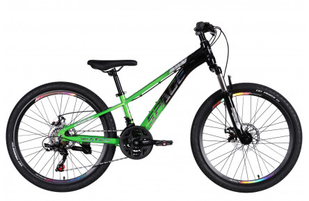 Велосипед AL 24" SPACE PHAETON DD FR рама-11" зелено-чорний 2026
