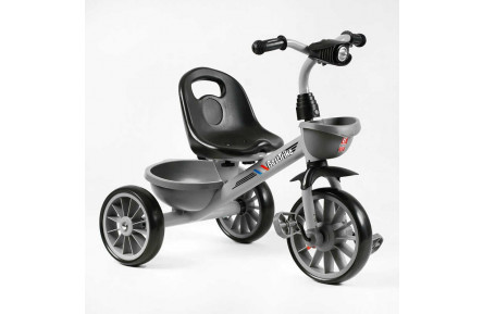 Велосипед 3-х колісний BS-18125 "Best Trike" колеса EVA 12/10", сталь, фара з музикою та світлом, 1 пісня українською та 2 англійською, 2 кошики