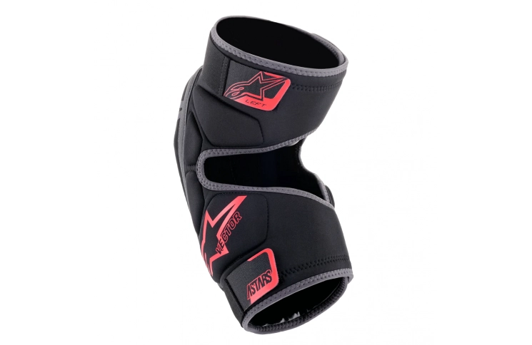 Наколенники Alpinestars VECTOR KNEE PROTECTOR BLACK ANTHRACITE RED, S/M