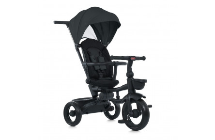 Дитячий триколісний велосипед MT 1038 Black, з батьківською ручкою