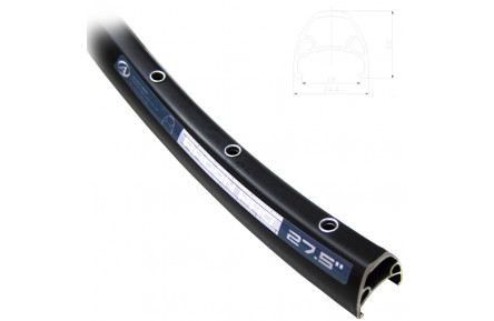 Обод Author Radon Pro, размер (27,5') 584x19/32, AV, черный