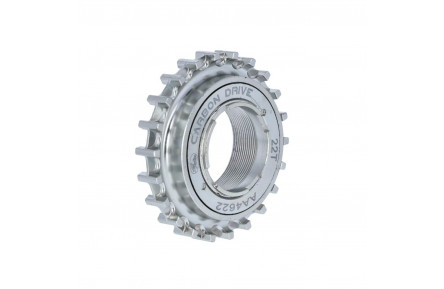 Задня зірка Gates Carbon Drive CDC CT FreeWheel Thread-On з нержавіючої сталі 22T, срібна