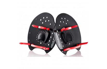 Лопатки для плавання SKILL PADDLE 1789 Aqua Speed ​​147-07S чорний, червоний