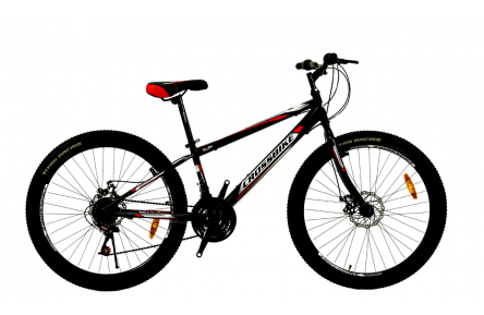 Велосипед CrossBike Spark D-Al 26" 13" черно-красный