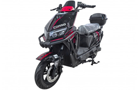 Електричний мопед Corso Bullet BL-144722 (2000W 72V/38Ah) чорно-червоний