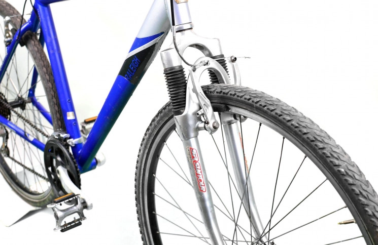 Гибридный велосипед Raleigh Sport 200 28" M сине-серебристый Б/У