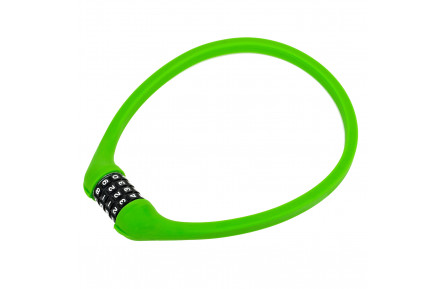 Замок Author ACL-77 SILICONE, d.12x600 мм, кодовий, колір: зелений