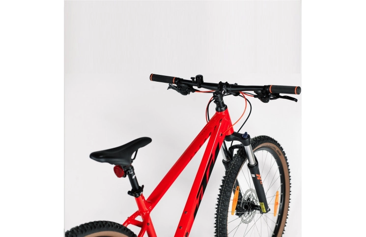Велосипед KTM CHICAGO 271 27.5" рама S/38, оранжевий (чорний), 2022