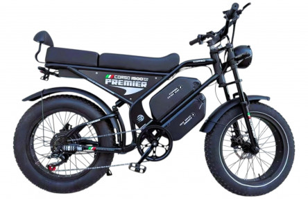 Електрофетбайк Corso Premier 20" PR-96150 (1500Вт 2 акумулятори 2х48В 18Аг) 20" чорний