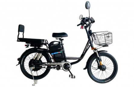 Электровелосипед Corso Leader 22" LN-22457 (1000Вт 60В 26Ач), 22" черный