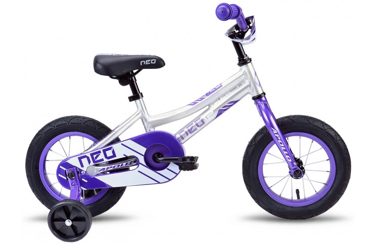 Велосипед 12" Apollo NEO girls фіолетовий/білий