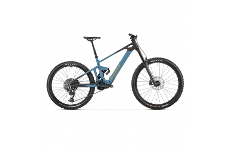 Электровелосипед MONDRAKER DUNE R Carbon 29/27.5'' 170mm, 400Wh Bosch SX, Blue/Yellow, M