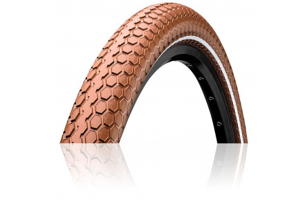 Покришка Continental RIDE Cruiser, 26"x2.00, 50-559, коричневий, не доладна, світловідбивна, ExtraPuncture Belt, 1000гр.