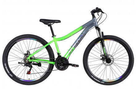 Велосипед AL 27.5" SPACE LYRA DD FR рама-15" сріблясто-зелений 2026