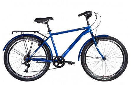 Велосипед ST 26" Discovery PRESTIGE MAN Vbr рама- с багажником задн St с крылом St 2024 (синій) 
