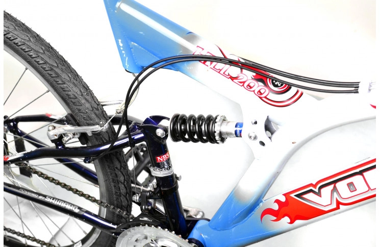 Двопідвісний велосипед Vortex Hill 200 26" L синьо-білий Б/В