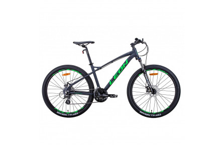 Велосипед Leon XC-90 AM DD 2021 27.5" 19" черно-зеленый