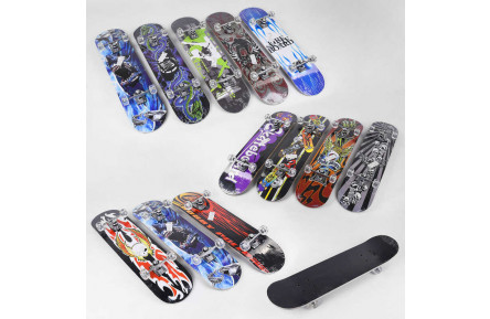 Скейт F 22226(12) колеса PU диаметром 5 см, китайский клен, подшипники ABEC-5, подвеска - алюминий.