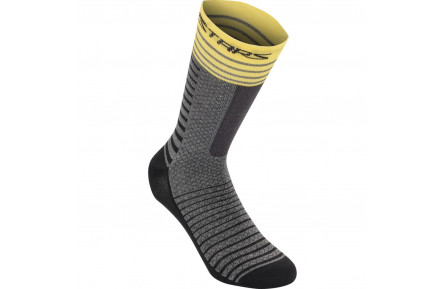 Шкарпетки Alpinestars DROP SOCKS 19 MID GRAY YELLOW, L