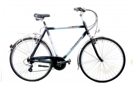 Гибридный велосипед Gazelle Medeo 28" XL чёрно-серебристый Б/У