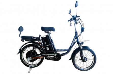 Электровелосипед Corso Powerfull 20" FL-34071 (1000Вт литиевый 60В 28Ач) темно-серый