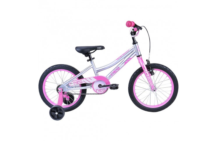 Велосипед Apollo NEO girls 16" 8.5" сіро-рожевий
