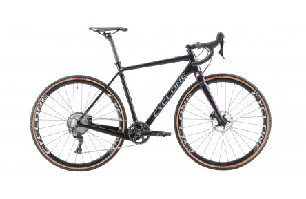 Велосипед карбоновый Cyclone CGX 2022,  28"   M , чёрно-фиолетовый