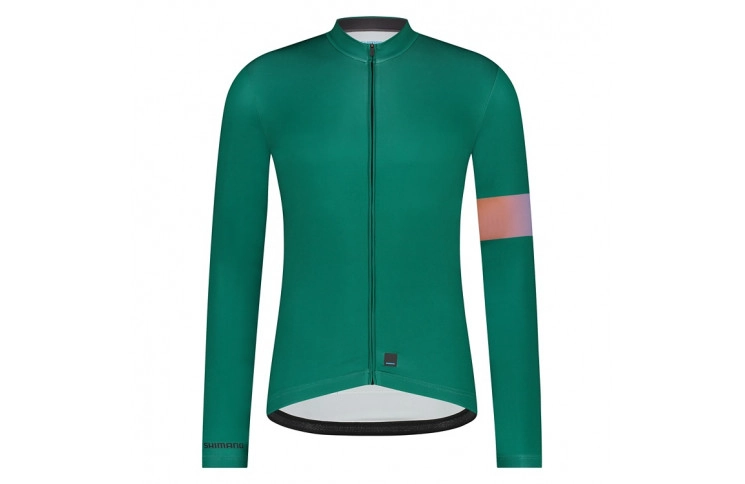 Велоджерсі Shimano Apice long sleeves, зелене, розм. M