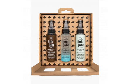 Набор смазок для цепи Peaty's LinkLube All Seasons Starter Pack, Dry / Wet / All-Weather, 3x 60ml
