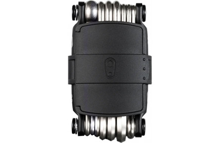 Мультитул Crankbrothers M20, 2/2.5/3/4/5/6/8мм, T10/Т25, Phillips #1/2, flat #1, инструмент для бескамерных шин ключи для спиц, выжимка цепи, черный