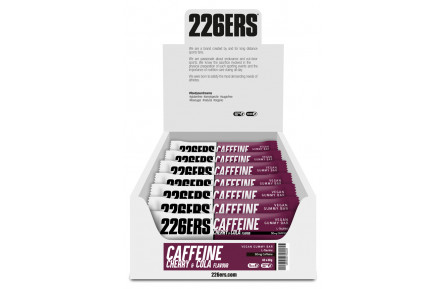 Батончик-желе 226ERS Vegan Gummy Electrolytes 50мг кофеїну вишня/кола 30г 42шт/уп 1260г