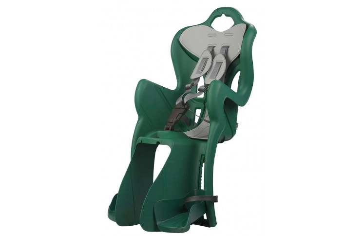 Сидіння заднє Bellelli B1 Lux Clamp (на багажник) темно-зелене із сірою підкладкою