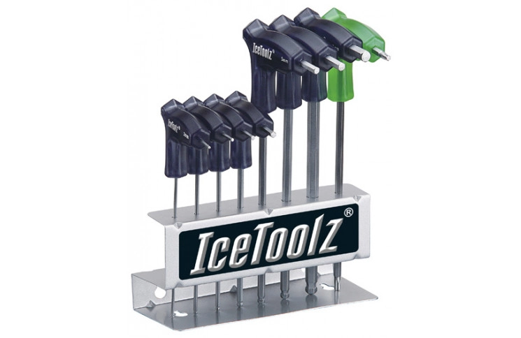 Набір ключів Ice Toolz 7M85 шестигранників д/майстер. 2x2.5x3x4x5x6x8 мм, з рукоятками та закругленим кінцем