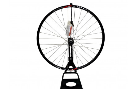 Колесо переднее 26, обод AlexRims DP17 559x17 AV, втулка SHIMANO HB-RM65, дисковый тормоз(Centerlock) 32 спицы (нержавейка) Серые