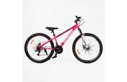 Велосипед Спортивний Corso 26" дюймів «Genesis» T-26125 (1) рама сталева 13’’, обладнання SunRun 21 швидкість, зібран на 75