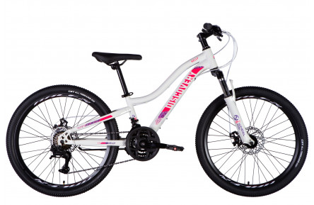 Велосипед ST 24" Discovery KELLY DD FR рама-11" бело-розовый 2025