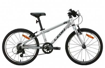 Велосипед Leon GO 7 Vbr AL 2024 20" 10" серый с черным