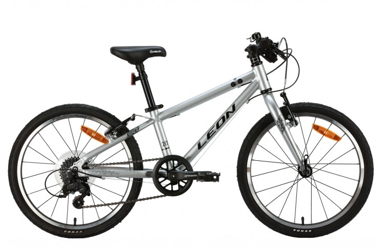 Велосипед Leon GO 7 Vbr AL 2024 20" 10" серый с черным