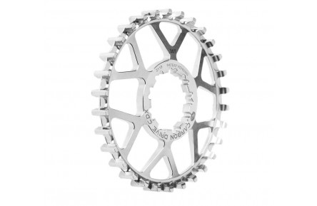 Задня зірка Gates Carbon Drive CDX 9-Spline з нержавіючої сталі 30T, срібна
