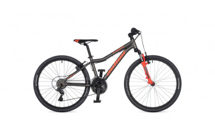 Велосипед Author A-Matrix 2023 24" 12.5" темно-сірий/чорно-помаранчевий