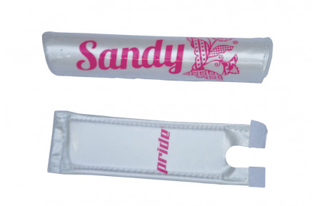 Защита руля и выноса Pride Sandy white-pink