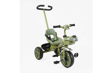 Велосипед 3-х колесный Best Trike BS-70240 переднее 10", заднее 8", оливковый