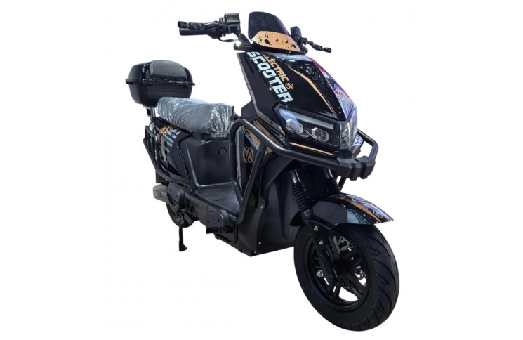 Электрический мопед Corso Bullet BL-900722 (2000W 72V/38Ah) черно-бежевый