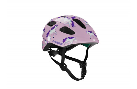 Шолом LAZER Nutz 2.0 KinetiCore, єдинороги, рожевий