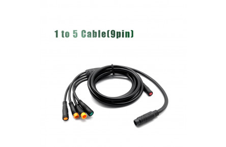 Кабель 2 до 4 1750*150мм влагозащищенные разъемы (разъемы для торм. ручек, ручки газа, дисплея, фары) GP